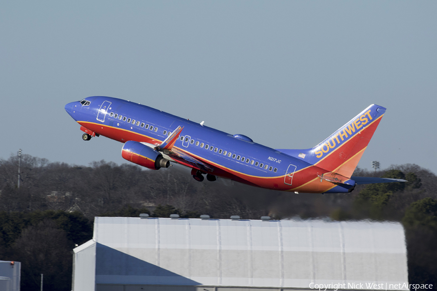 Southwest Airlines Boeing 737-7H4 (N217JC) | Photo 366644