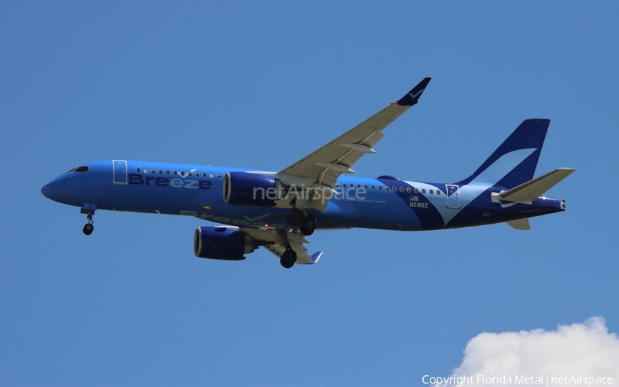 Breeze Airways Airbus A220-300 (N218BZ) | Photo 609831