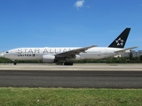 United Airlines Boeing 777-222(ER) (N218UA) at  San Juan - Luis Munoz Marin International, Puerto Rico