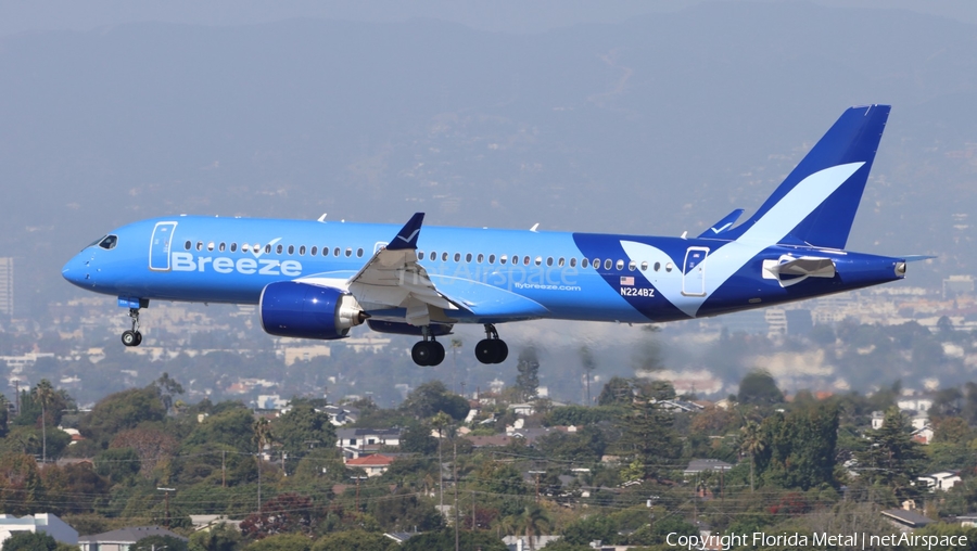 Breeze Airways Airbus A220-300 (N224BZ) | Photo 609952