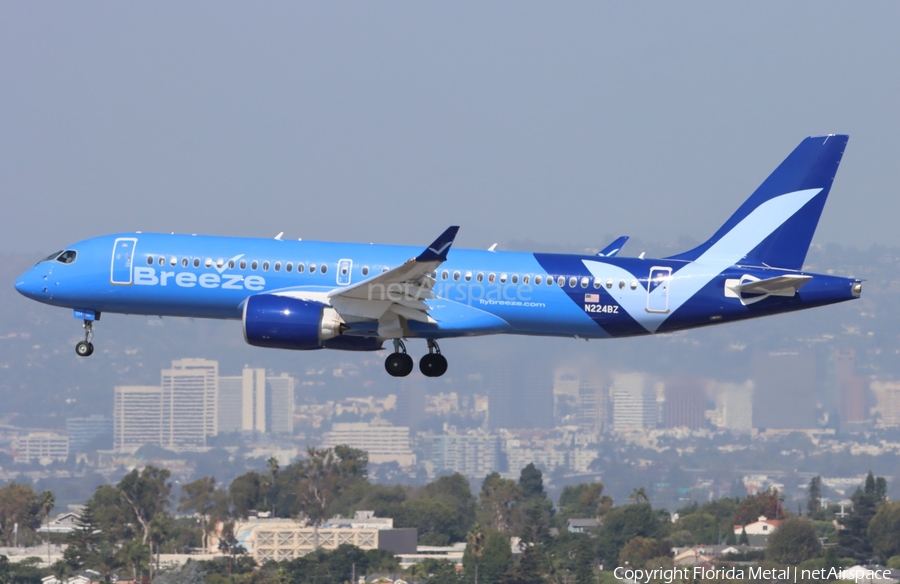 Breeze Airways Airbus A220-300 (N224BZ) | Photo 615187