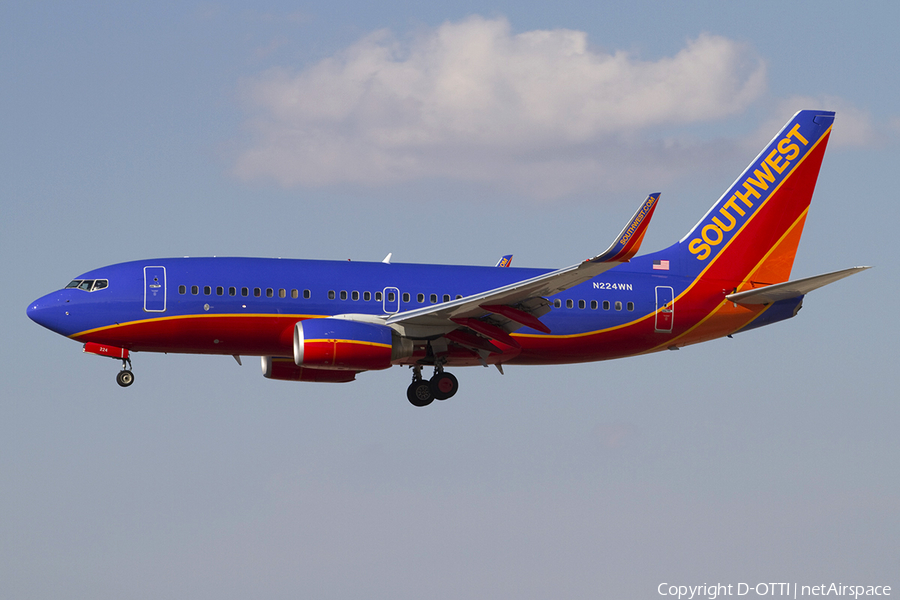 Southwest Airlines Boeing 737-7H4 (N224WN) | Photo 341145