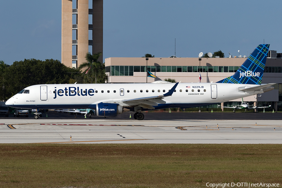 JetBlue Airways Embraer ERJ-190AR (ERJ-190-100IGW) (N229JB) | Photo 135753