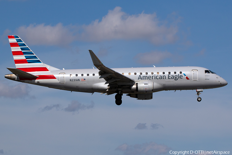 American Eagle (Envoy) Embraer ERJ-175LR (ERJ-170-200LR) (N231AN) | Photo 608550