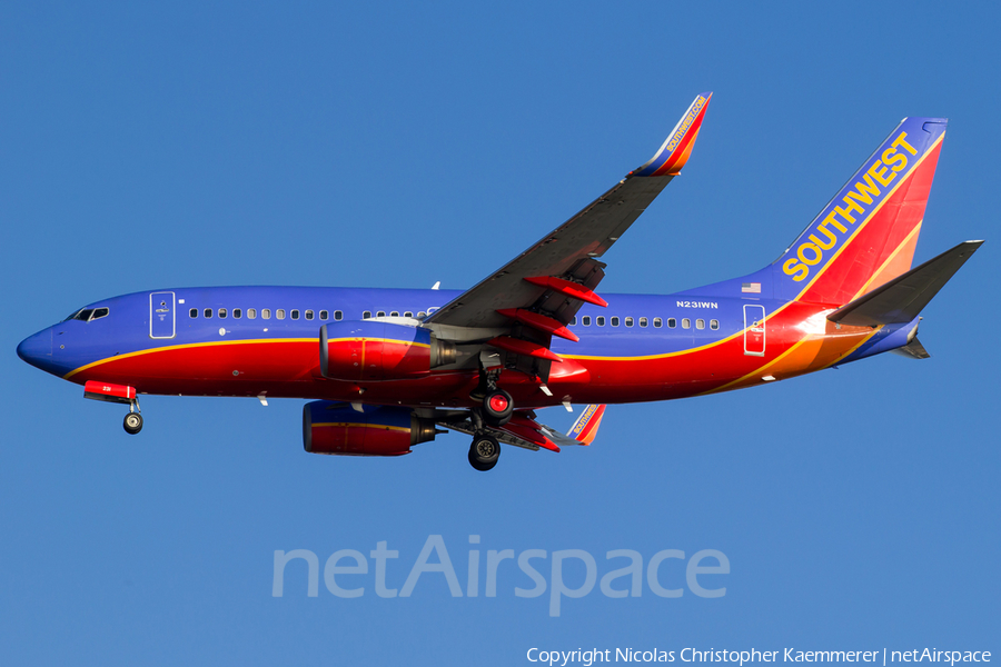 Southwest Airlines Boeing 737-7H4 (N231WN) | Photo 158736