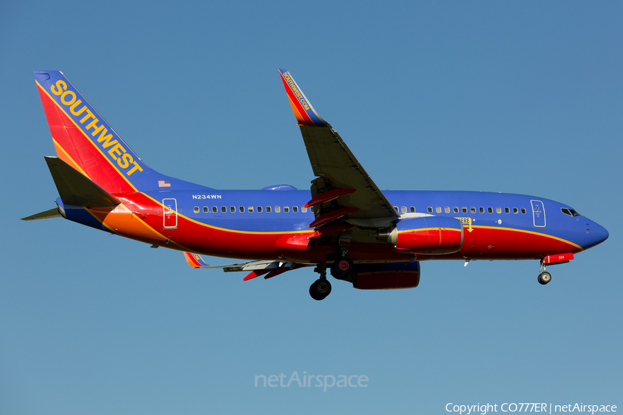 Southwest Airlines Boeing 737-7H4 (N234WN) | Photo 59612