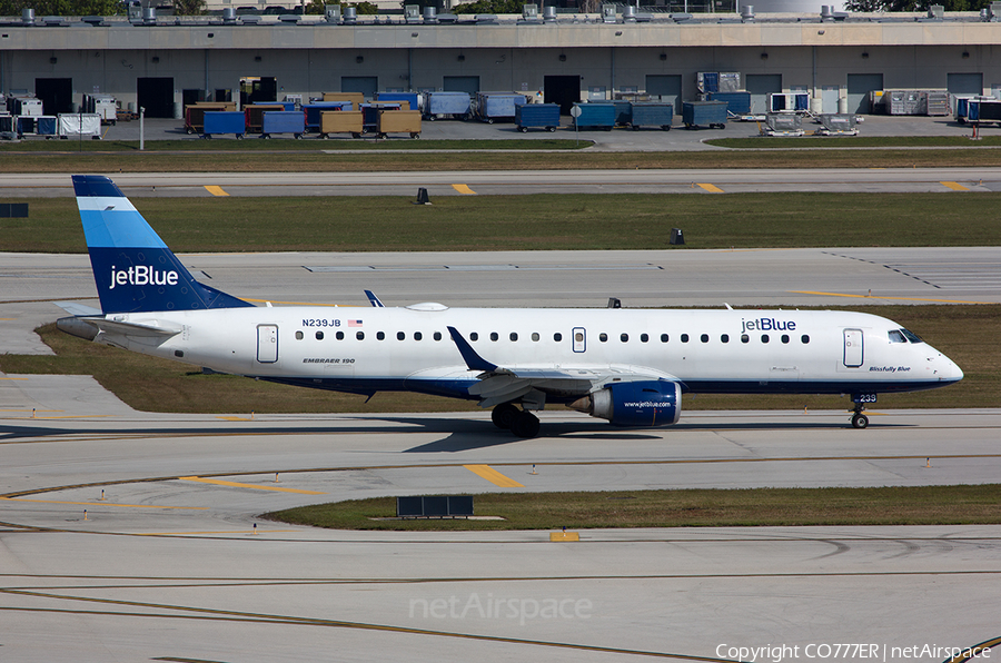 JetBlue Airways Embraer ERJ-190AR (ERJ-190-100IGW) (N239JB) | Photo 13833