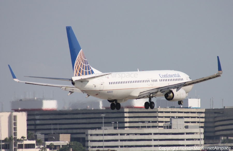 Continental Airlines Boeing 737-824 (N24212) | Photo 304464