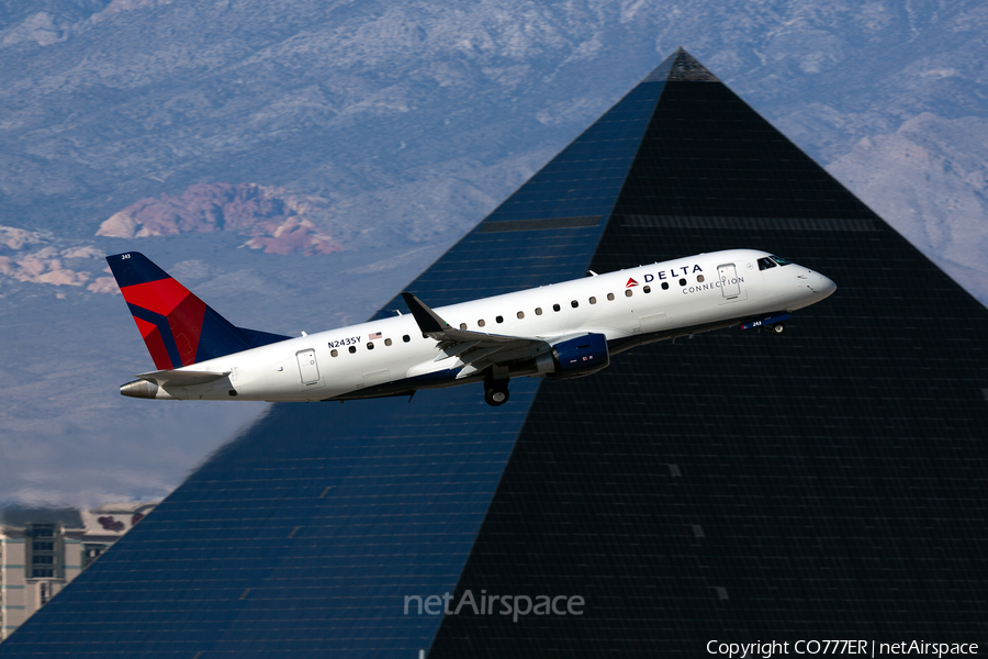 Delta Connection (SkyWest Airlines) Embraer ERJ-175LR (ERJ-170-200LR) (N243SY) | Photo 479405