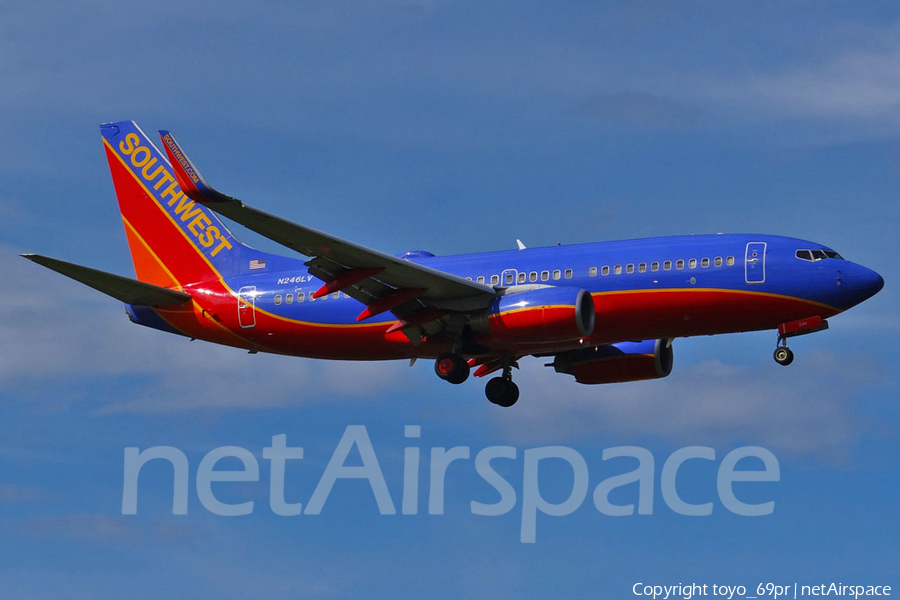 Southwest Airlines Boeing 737-7H4 (N246LV) | Photo 68027