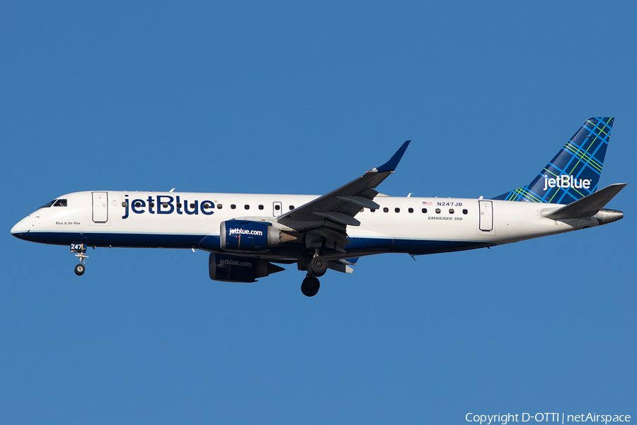 JetBlue Airways Embraer ERJ-190AR (ERJ-190-100IGW) (N247JB) | Photo 220563