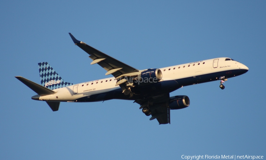 JetBlue Airways Embraer ERJ-190AR (ERJ-190-100IGW) (N247JB) | Photo 328604