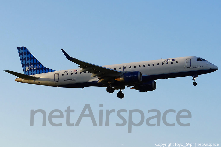 JetBlue Airways Embraer ERJ-190AR (ERJ-190-100IGW) (N247JB) | Photo 69371