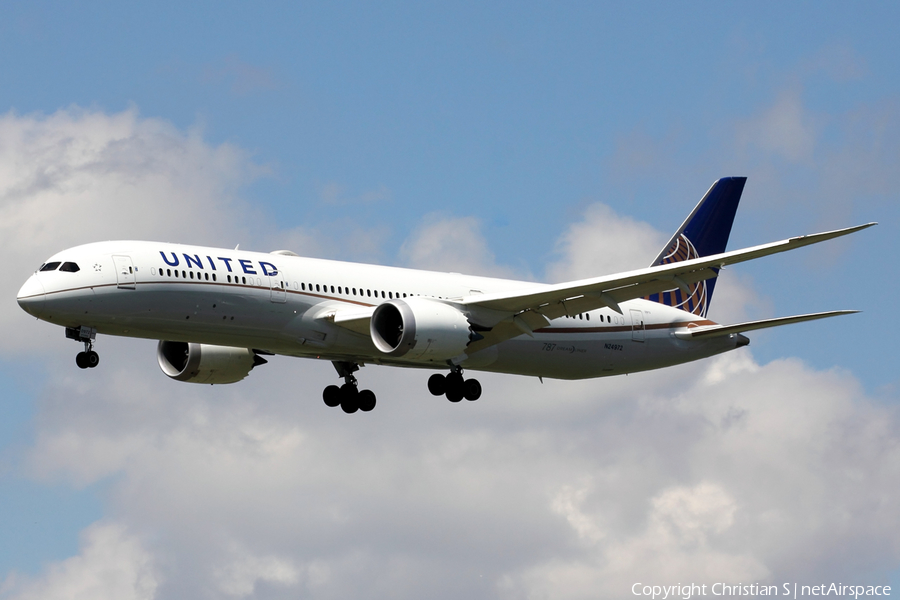 United Airlines Boeing 787-9 Dreamliner (N24972) | Photo 392690