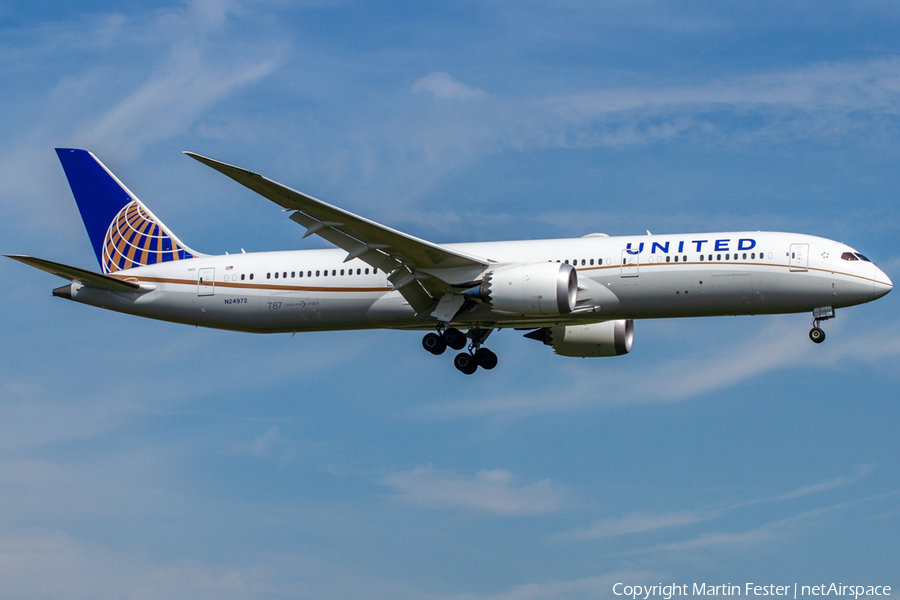United Airlines Boeing 787-9 Dreamliner (N24972) | Photo 345473