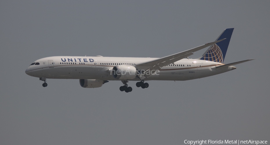 United Airlines Boeing 787-9 Dreamliner (N24973) | Photo 310790