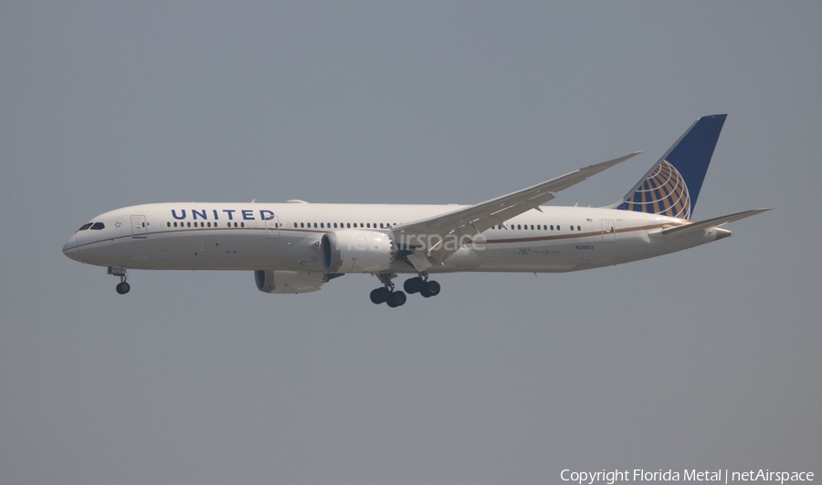United Airlines Boeing 787-9 Dreamliner (N24973) | Photo 378600
