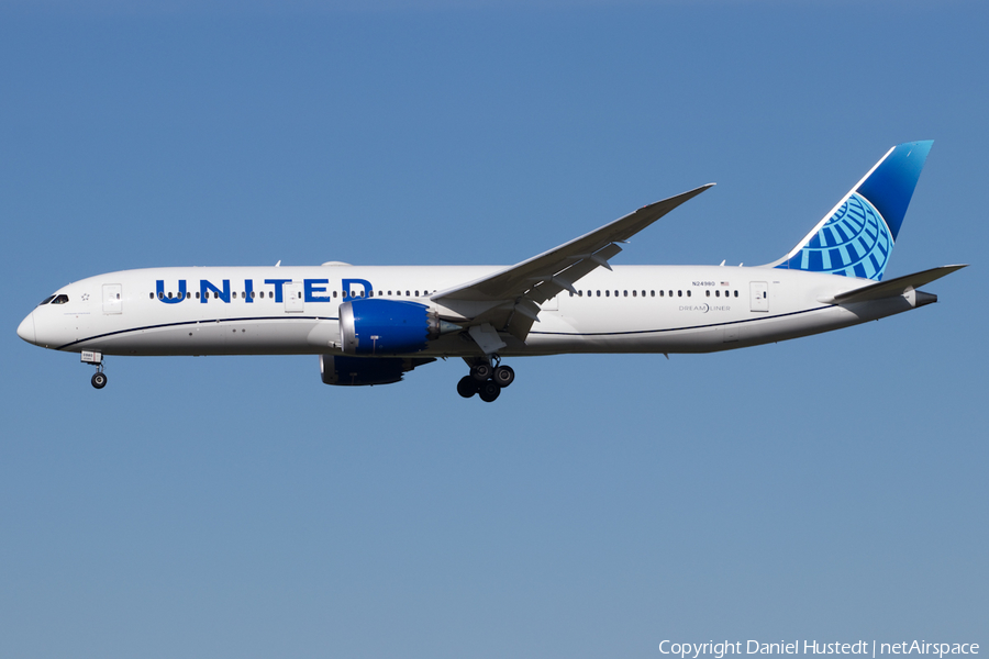 United Airlines Boeing 787-9 Dreamliner (N24980) | Photo 516443