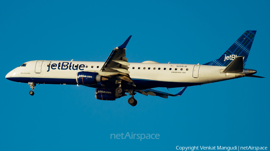 JetBlue Airways Embraer ERJ-190AR (ERJ-190-100IGW) (N258JB) | Photo 193621