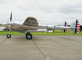 The Flying Bulls Lockheed P-38L Lightning (N25Y) at  Duxford, United Kingdom
