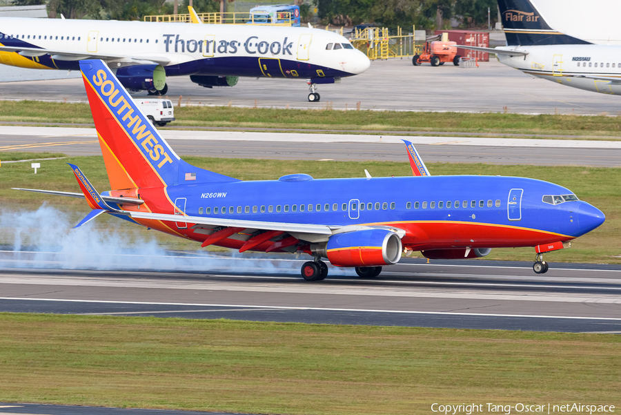 Southwest Airlines Boeing 737-7H4 (N260WN) | Photo 544203