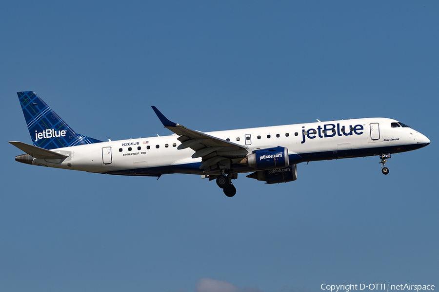 JetBlue Airways Embraer ERJ-190AR (ERJ-190-100IGW) (N265JB) | Photo 135349