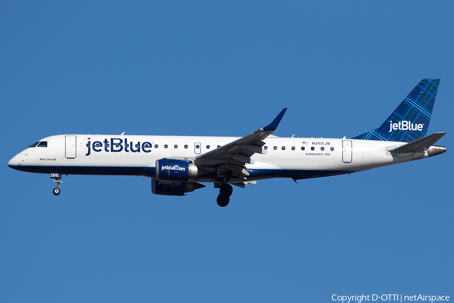 JetBlue Airways Embraer ERJ-190AR (ERJ-190-100IGW) (N265JB) | Photo 219089