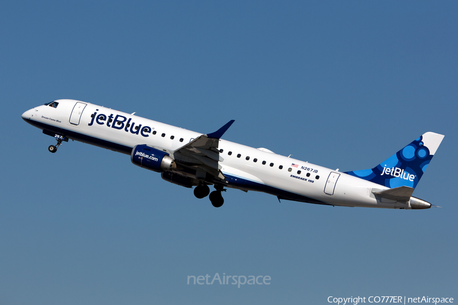 JetBlue Airways Embraer ERJ-190AR (ERJ-190-100IGW) (N267JB) | Photo 37711