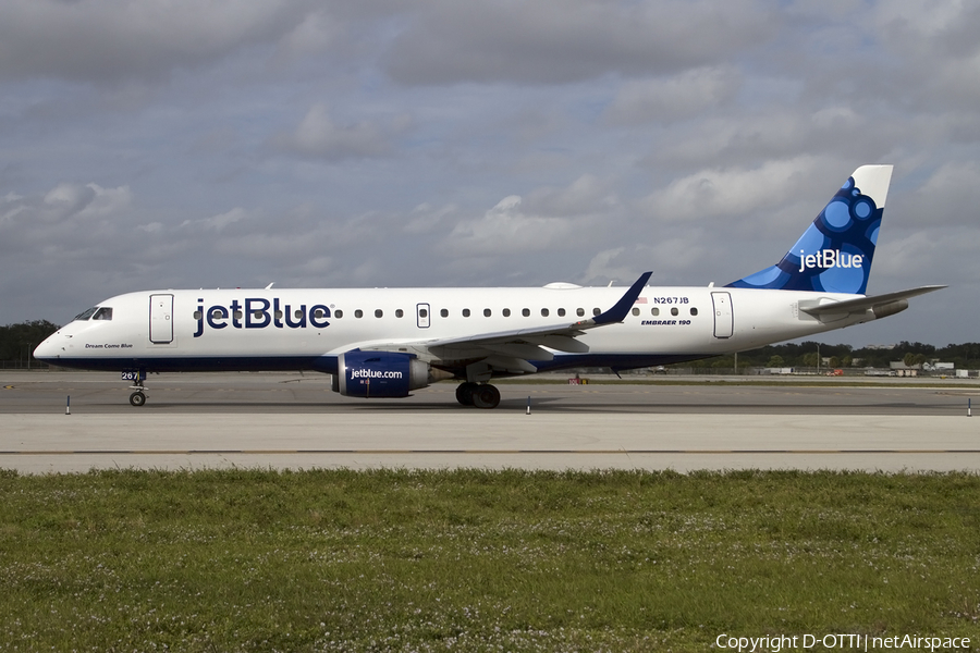 JetBlue Airways Embraer ERJ-190AR (ERJ-190-100IGW) (N267JB) | Photo 423451