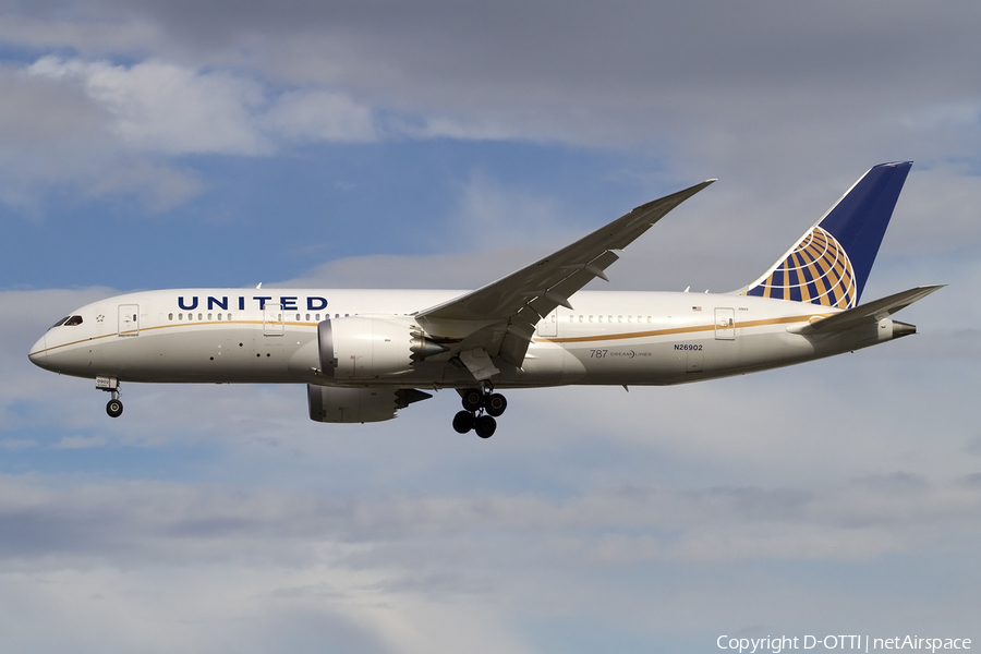 United Airlines Boeing 787-8 Dreamliner (N26902) | Photo 428375