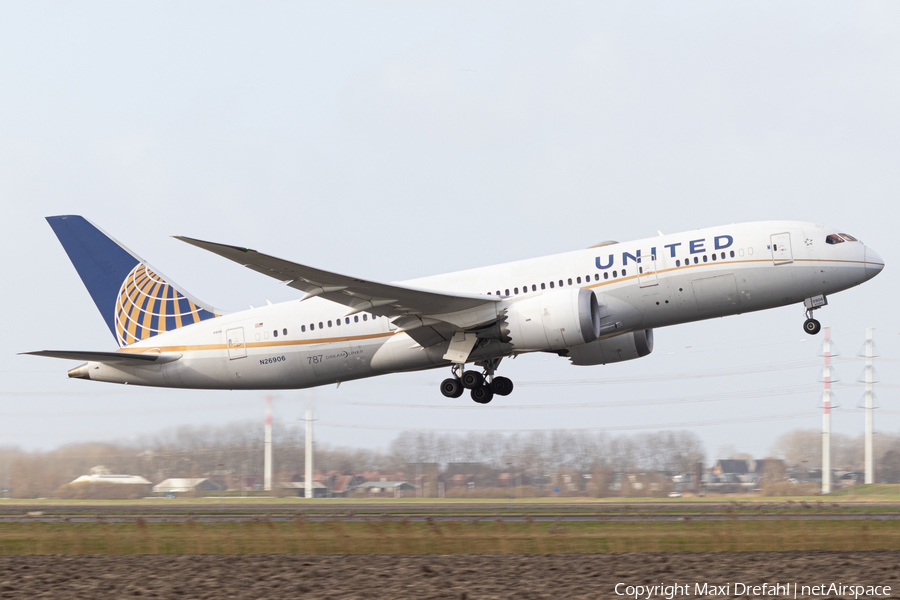 United Airlines Boeing 787-8 Dreamliner (N26906) | Photo 492269