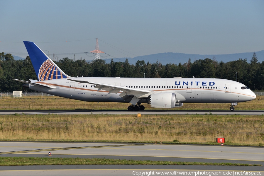 United Airlines Boeing 787-8 Dreamliner (N26906) | Photo 443196