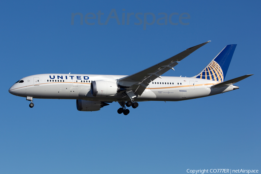 United Airlines Boeing 787-8 Dreamliner (N26906) | Photo 18535