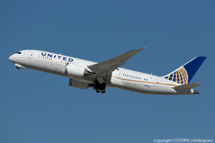 United Airlines Boeing 787-8 Dreamliner (N26906) | Photo 18621