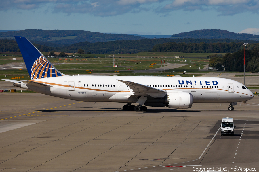 United Airlines Boeing 787-8 Dreamliner (N26906) | Photo 538585