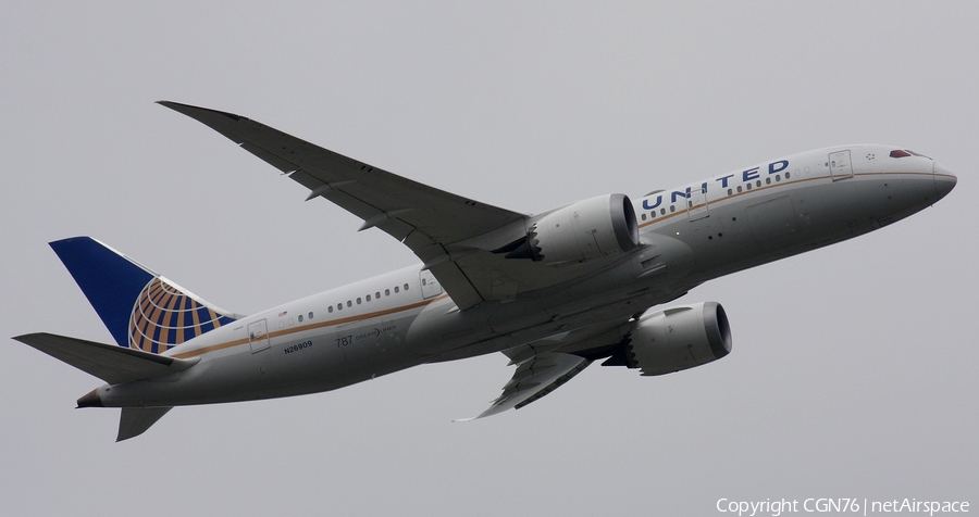 United Airlines Boeing 787-8 Dreamliner (N26909) | Photo 440400