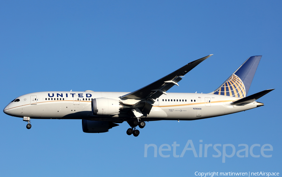United Airlines Boeing 787-8 Dreamliner (N26909) | Photo 230265