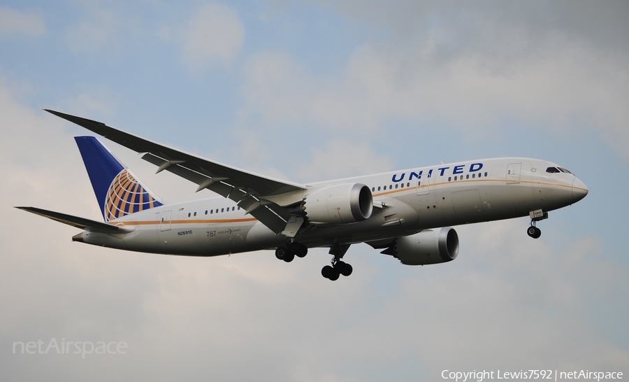 United Airlines Boeing 787-8 Dreamliner (N26910) | Photo 55739