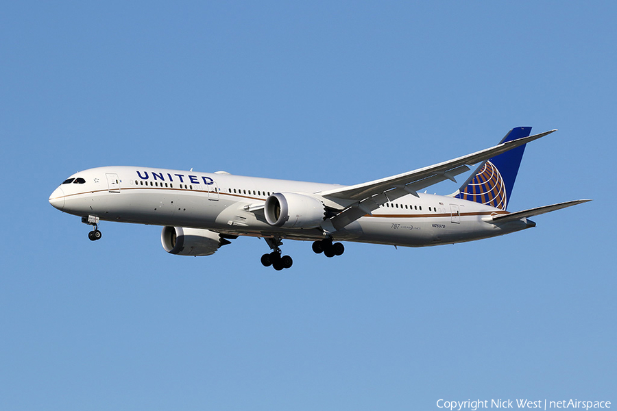 United Airlines Boeing 787-9 Dreamliner (N26970) | Photo 296065