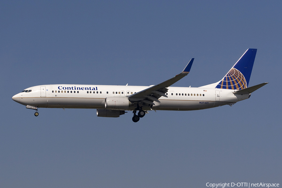 Continental Airlines Boeing 737-924(ER) (N27421) | Photo 279472