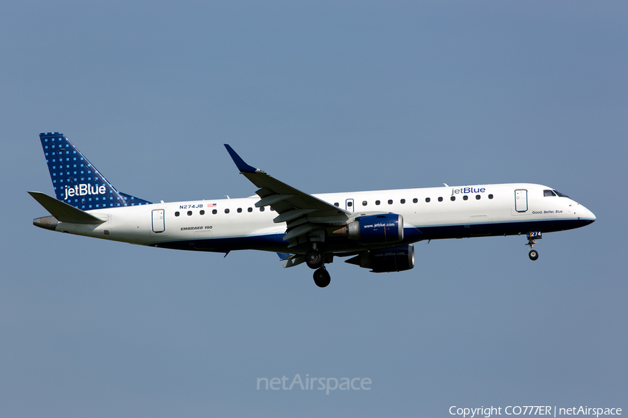 JetBlue Airways Embraer ERJ-190AR (ERJ-190-100IGW) (N274JB) | Photo 28114