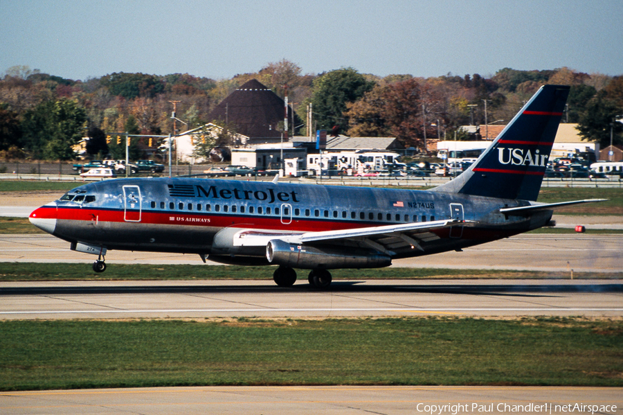 MetroJet (US Airways) Boeing 737-2B7(Adv) (N274US) | Photo 72614