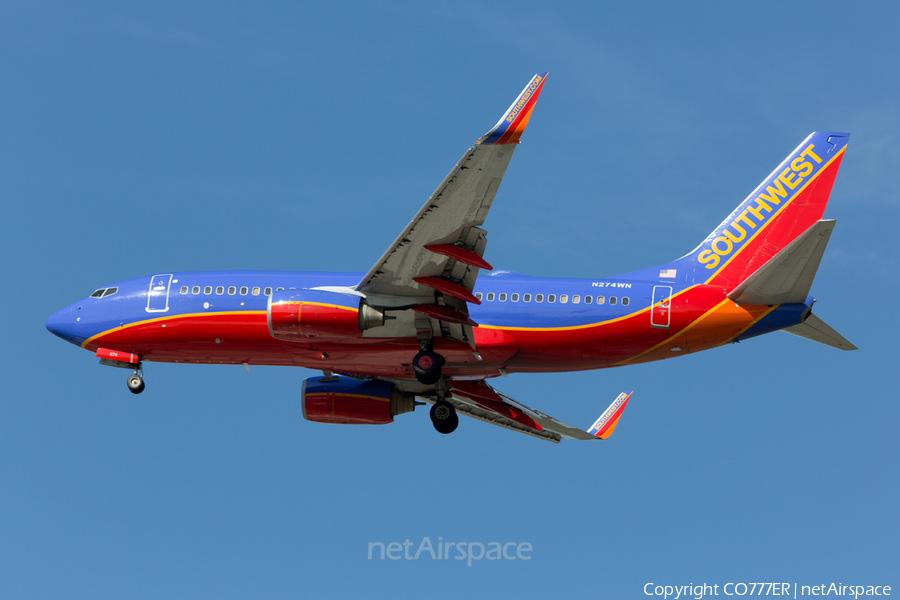Southwest Airlines Boeing 737-7H4 (N274WN) | Photo 75054