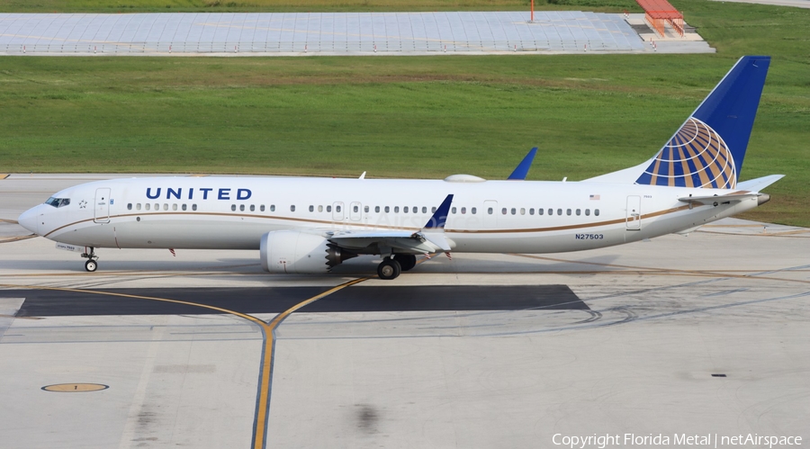 United Airlines Boeing 737-9 MAX (N27503) | Photo 483357