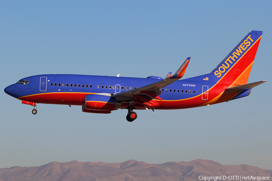 Southwest Airlines Boeing 737-7H4 (N276WN) | Photo 140238