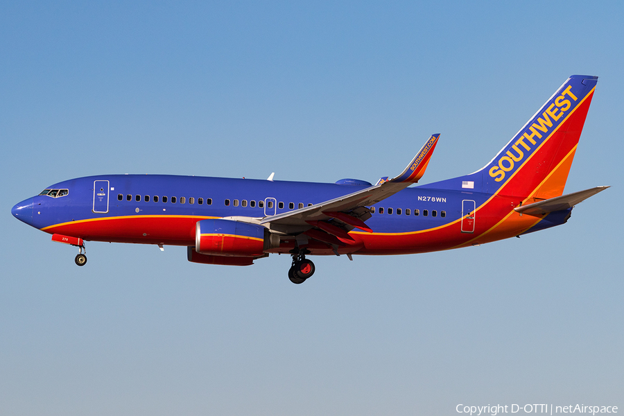 Southwest Airlines Boeing 737-7H4 (N278WN) | Photo 139393
