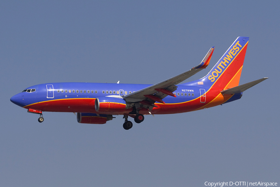 Southwest Airlines Boeing 737-7H4 (N278WN) | Photo 278840