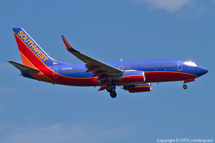 Southwest Airlines Boeing 737-7H4 (N278WN) | Photo 364642
