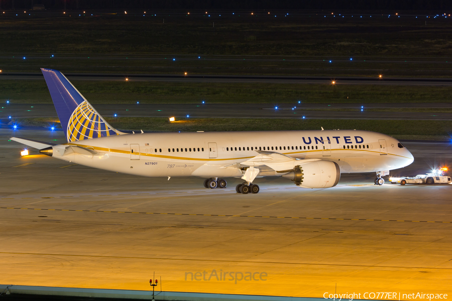 United Airlines Boeing 787-8 Dreamliner (N27901) | Photo 93665