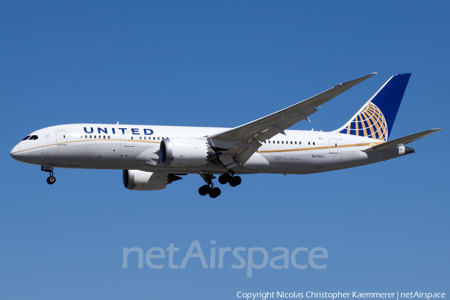 United Airlines Boeing 787-8 Dreamliner (N27901) | Photo 161250